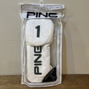 PING Limited Edition Looper Driver Premium Headcover White Green 36657-01 NEW